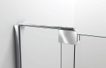 Душевая дверь Extra VDP-1E1112CLGM, 1100/1200, вороненая сталь, стекло прозрачное