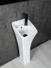 Раковина Gid M9012 81101 накладная белая 30x33x89