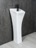 Раковина Gid M9012 81101 накладная белая 30x33x89