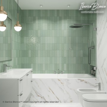 Шторка для ванны IBERICA BLANCA Mod.404 распашная прозрачное стекло/хром 70х140см (IB404.SC.140.70)