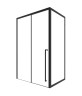 Timo Душевая дверь TDSS-140/03C-8R, раздвиж 1400*2000, проф черный + торцевое стекло TSS-900/03C-8 900*2000, проф черный