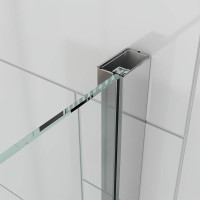 Боковая панель Veconi Ottimo SP CH, 900х1900 хром, стекло прозрачное