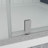 Боковая панель Veconi Ottimo SP CH, 900х1900 хром, стекло прозрачное