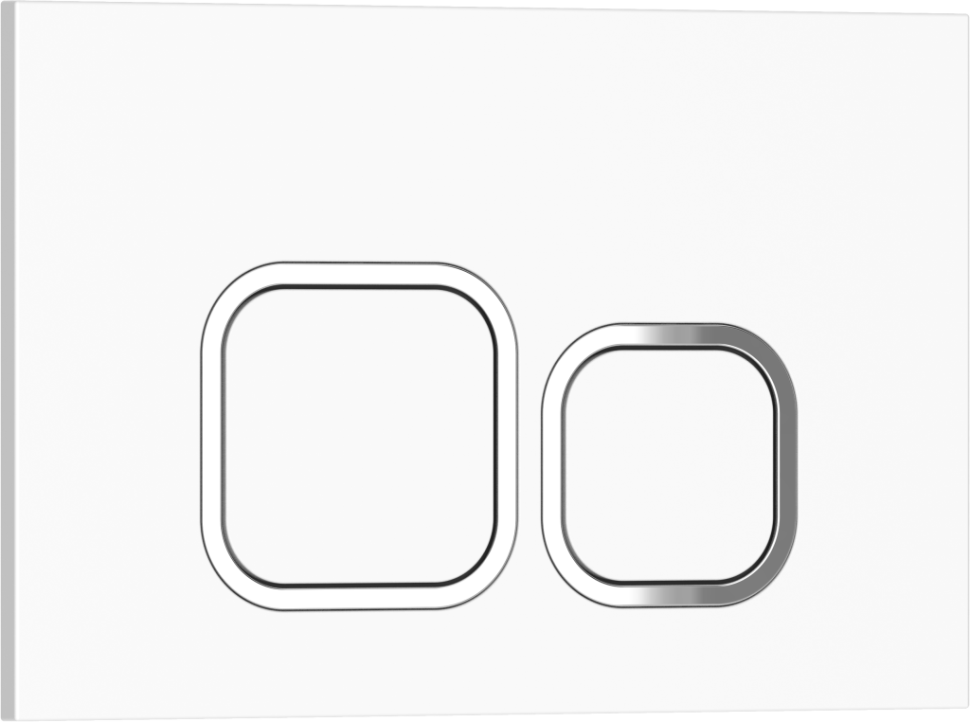 Комплект 2в1 IBERICA BLANCA инсталляция SILENCIO MINI, кнопка смыва ESTI-Q белый глянцевый (IB.001M.831)