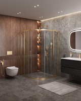 Душевой уголок CEZARES MOLVENO-R-22-100+30-C-BORO-IV