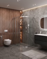 Душевой уголок CEZARES MOLVENO-RH-2-110/90-C-Cr-IV