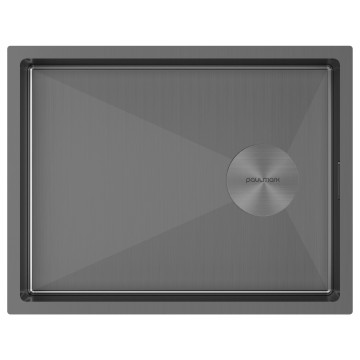 Мойка нерж. сталь NEXT-SLIM 54 UNI, PM215442-GM, вороненая сталь,540х420мм, Paulmark