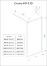 Душевая перегородка Veconi Korato KR-81, 1000x2000, хром, стекло прозрачное KR81-100-01-C7