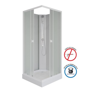 Душевая кабина Niagara Promo P90/13Q/MT/BK (90х90х200) 3 места