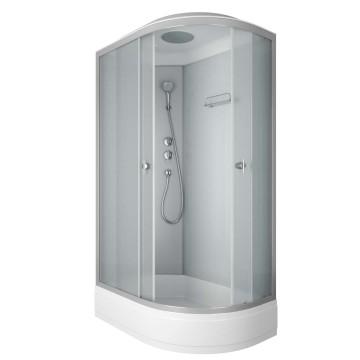 Душевая кабина Niagara Eco E120/80/26L/MT (120х80х215) средний поддон(26см),стекло матовое,4 места