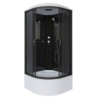 Душевая кабина Niagara Classic NG-6508-14 (90х90х215) высокий поддон(40см),черный,стекло тонированное,4 места
