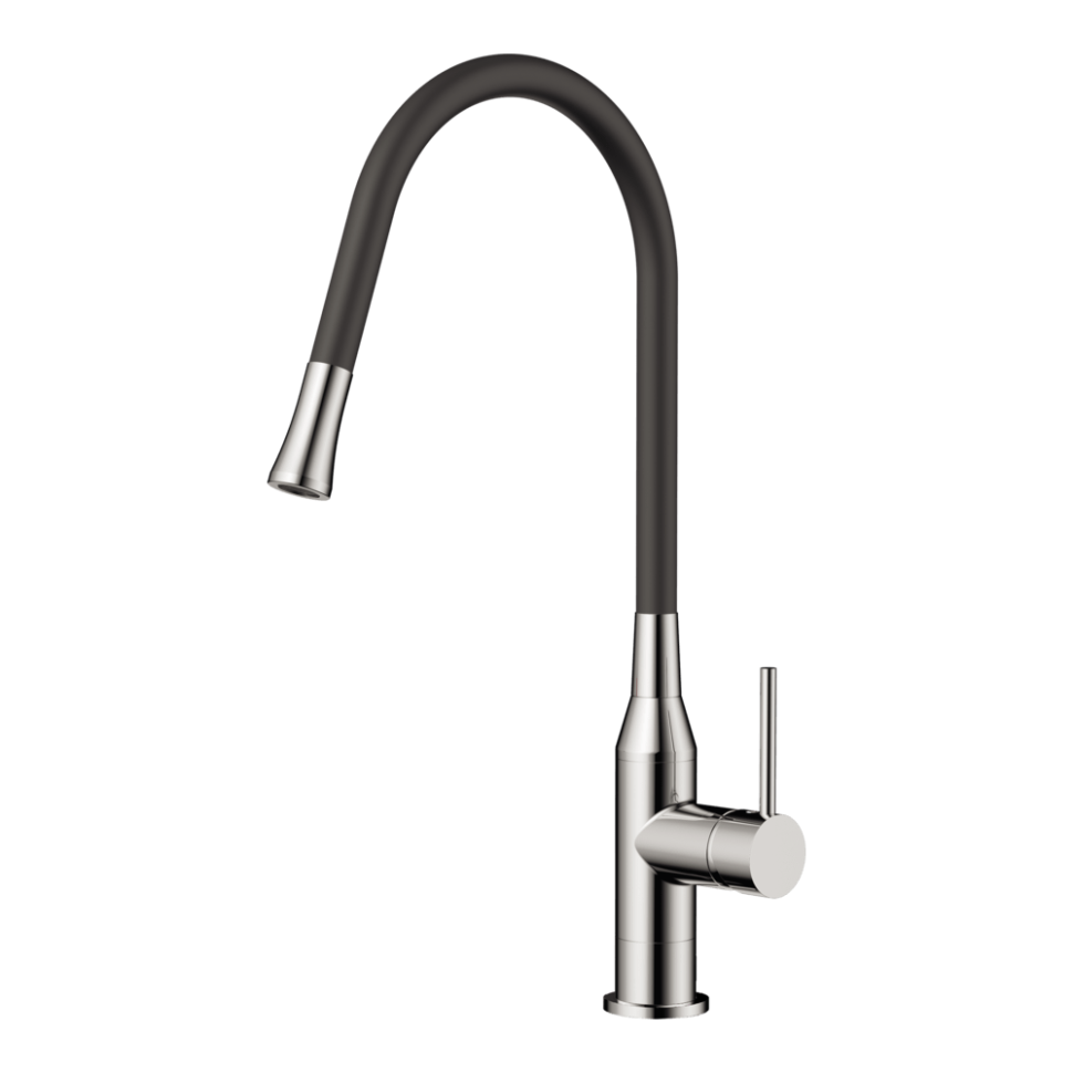 Смеситель для кухни Omoikiri Yatomi-BN-BL латунь/нержавеющая сталь/черный