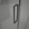 Душевой угол Veconi Rovigo RV-075GR, 1300х1000х2000 графит брашинг, стекло прозрачное