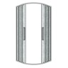 Душевое ограждение Grossman Cosmo 301.K33.02.8080.10.02 (80х80х195) четверть круга,раздвижная,хром,стекло шиншилла, 1 место