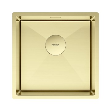 Мойка нерж. сталь NEXT 44 UNI, PM214444-LG, светлое золото, 440х440мм, Paulmark 1,2мм