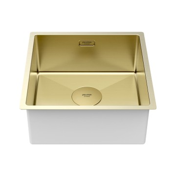Мойка нерж. сталь NEXT 44 UNI, PM214444-LG, светлое золото, 440х440мм, Paulmark 1,2мм