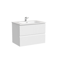 Тумба подвесная SANCOS Snob R 690х445х500, c двумя ящиками оснащенными доводчиками, Bianco, арт.SNR70W
