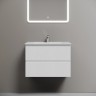 Тумба подвесная SANCOS Snob R 690х445х500, c двумя ящиками оснащенными доводчиками, Bianco, арт.SNR70W