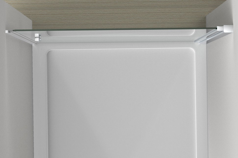 Душевая дверь Alpha VDP-3AL600CL, хром, стекло прозрачное