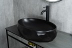 Раковина Gid Bm9030wx 53385 накладная черная матовая 60x40x15