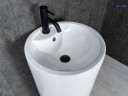 Раковина Gid Nb135 81102 накладная белая 46x46x86