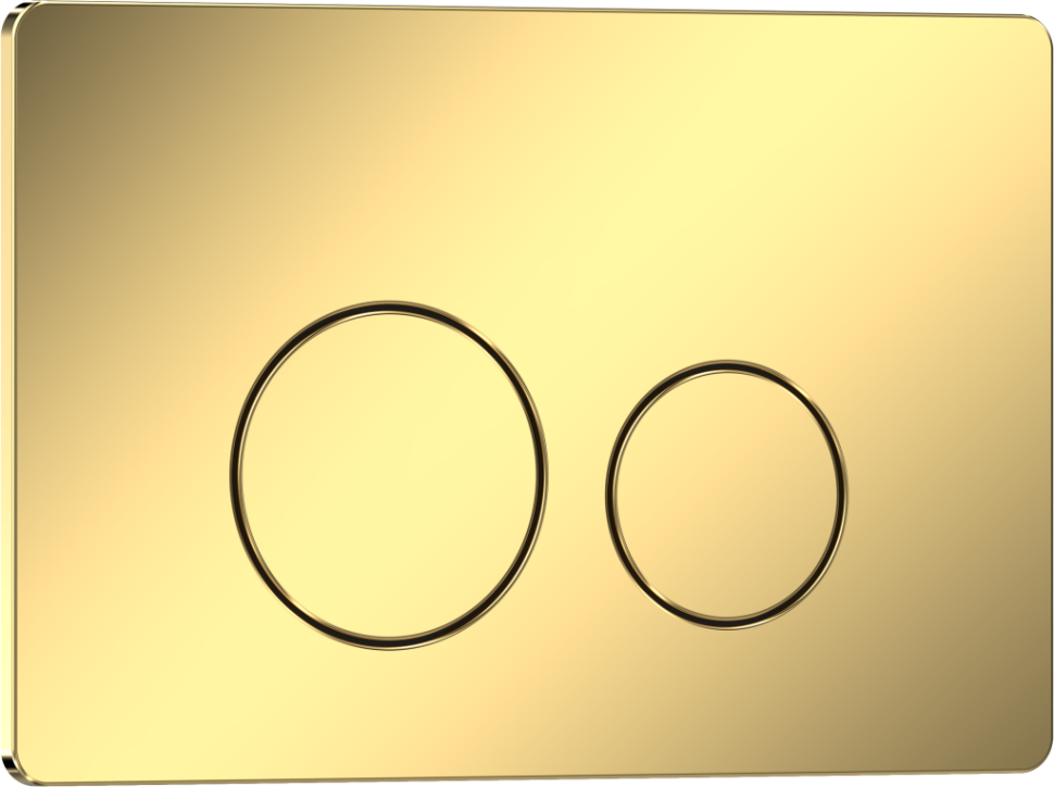 Комплект 2в1 IBERICA BLANCA инсталляция SILENCIO, кнопка смыва INOX-O золото глянцевое (IB001.816)