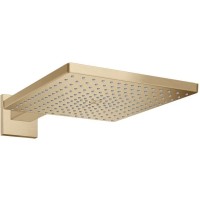 Верхний душ Hansgrohe Raindance, 30х30 см, 1 jеt, с настенным держателем, цвет: шлифованная бронза 26238140