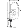 Смеситель для раковины Hansgrohe Vivenis 75030670, черный матовый