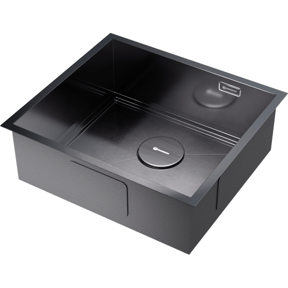 Кухонная мойка Omoikiri Kasen 49-16-INT-GM нерж. сталь/вороненая сталь