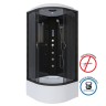 Душевая кабина Niagara Classic NG-6508-14F (90х90х215) высокий поддон(40см),черный,стекло тонированное,4 места