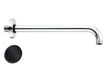 Душевой кронштейн настенный BOSSINI Shower arms H19000G.073 длина 300 мм, цвет Черный матовый