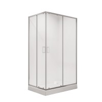 Душевое ограждение Niagara Nova NG-6681-08 (100х80х195) прямоугольник,хром,двери раздвижные,стекло прозрачное,1 место