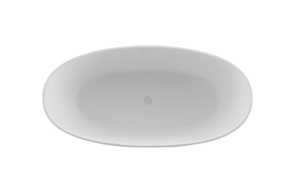 Ванна из искусственного камня Vincea VBT-4S06-1800MW, 1800*800*560, белый мат., слив-перелив в комплекте