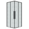 Душевое ограждение Grossman Galaxy 300.K33.01.9090.21.02 (90х90х195) квадрат,раздвижная,черный матовый,стекло шиншилла, 1 место