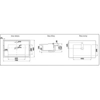 Раковина Ceramalux N NYJ840-70