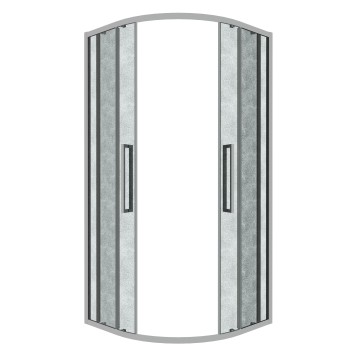 Душевое ограждение Grossman Cosmo 301.K33.02.9090.10.02 (90х90х195) четверть круга,раздвижная,хром,стекло шиншилла, 1 место