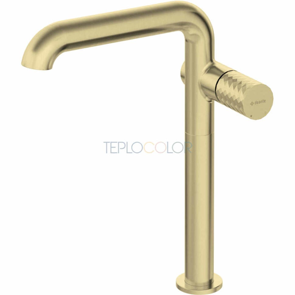 Смеситель для раковины, высокий , с прямоугольным изливом