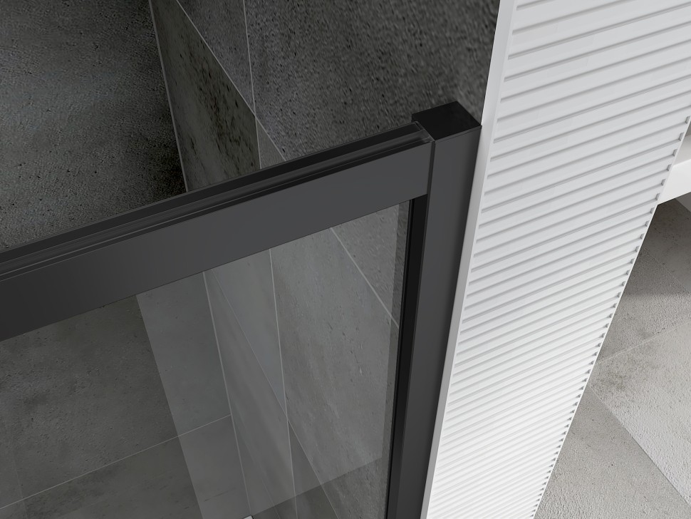 Душевая дверь ABBER Schwarzer Diamant AG30140B5