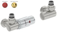 Автоматический терморегулятор 3D левый (G 1/2&quot; НР х G 3/4&quot; НГ)