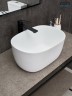 Раковина Gid N9302wg 51220 накладная белая матовая / белая графит 45x32x22