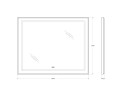 Зеркало BelBagno SPC-KRAFT-1000-800-LED-TCH-WARM