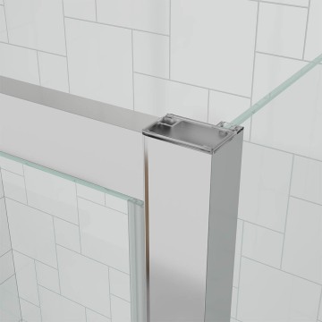Боковая панель Veconi Ottimo SP CH, 1000х1900 хром, стекло прозрачное