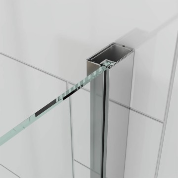 Боковая панель Veconi Ottimo SP CH, 1000х1900 хром, стекло прозрачное
