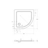 Поддон SMC CEZARES TRAY-M-R-80-550-35-W