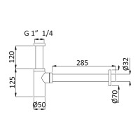 Сифон для раковины CEZARES CZR-B-SMT-BIO