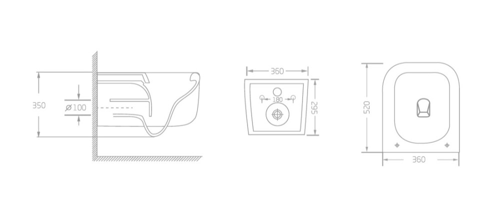 Унитаз подвесной Capri VT1-63T Tornado, цвет белый, ультратонкое сиденье soft-close