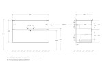База под раковину подвесная BelBagno ETNA-H60-1000-2C-SO-RN-P Rovere Nature