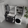 Тумба подвесная STYLE LINE "Марелла 80" (2 ящ.) Люкс Плюс антискрейтч графит под раковину Марелла Люкс 800х400