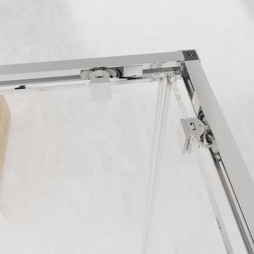 Душевой угол Veconi Evo 300 CH, 800х800x1950, хром, прозрачное стекло