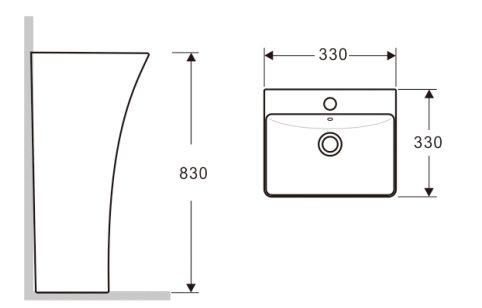 Раковина напольная CeramaLux G-515